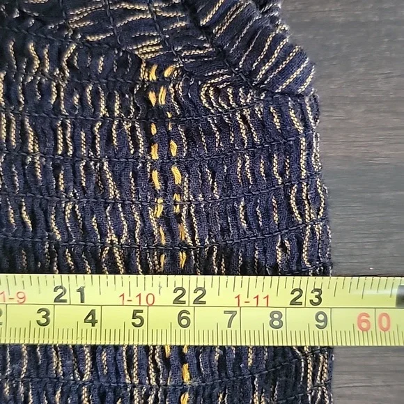 Ulla Popken Black & Yellow Embroidered Boho Cap Sleeve Maxi Dress 20/22 - Picture 9 of 11